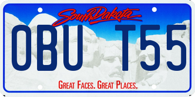 SD license plate 0BUT55