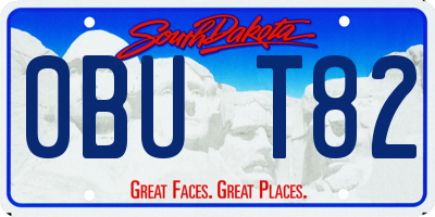 SD license plate 0BUT82