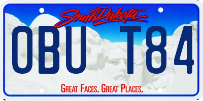 SD license plate 0BUT84