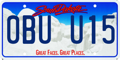SD license plate 0BUU15