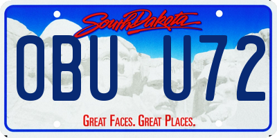 SD license plate 0BUU72