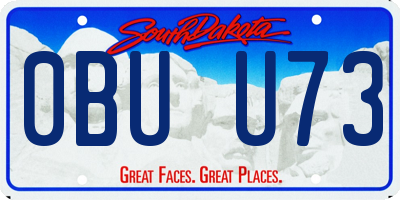 SD license plate 0BUU73