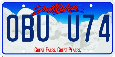 SD license plate 0BUU74