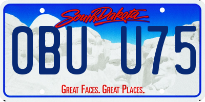 SD license plate 0BUU75