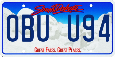 SD license plate 0BUU94