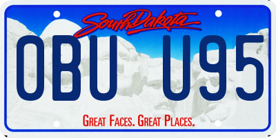 SD license plate 0BUU95
