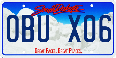SD license plate 0BUX06