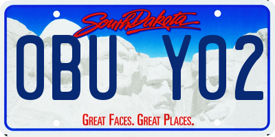 SD license plate 0BUY02