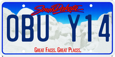 SD license plate 0BUY14