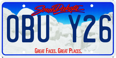 SD license plate 0BUY26