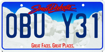 SD license plate 0BUY31