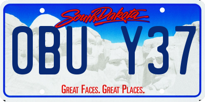SD license plate 0BUY37