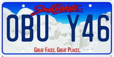 SD license plate 0BUY46