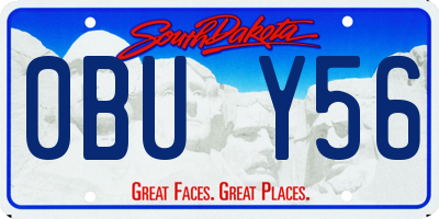 SD license plate 0BUY56