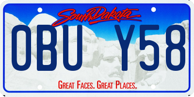 SD license plate 0BUY58
