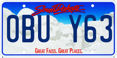 SD license plate 0BUY63