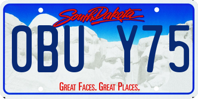 SD license plate 0BUY75