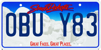 SD license plate 0BUY83