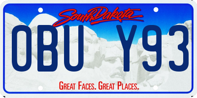 SD license plate 0BUY93