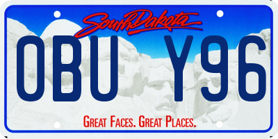 SD license plate 0BUY96