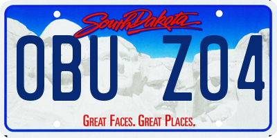 SD license plate 0BUZ04