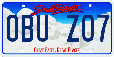 SD license plate 0BUZ07