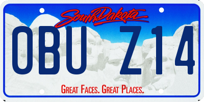 SD license plate 0BUZ14