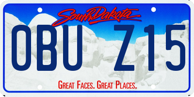 SD license plate 0BUZ15