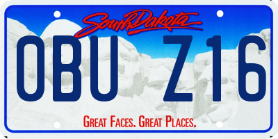 SD license plate 0BUZ16