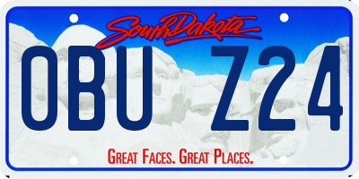 SD license plate 0BUZ24