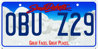SD license plate 0BUZ29