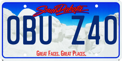 SD license plate 0BUZ40