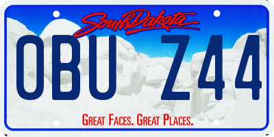 SD license plate 0BUZ44