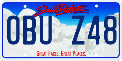 SD license plate 0BUZ48