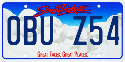 SD license plate 0BUZ54