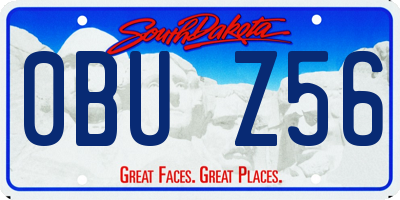 SD license plate 0BUZ56