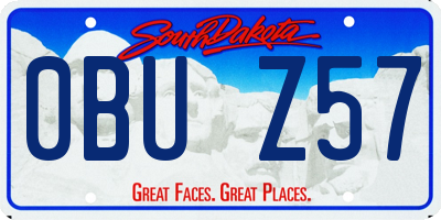 SD license plate 0BUZ57