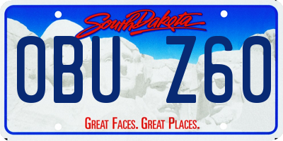 SD license plate 0BUZ60