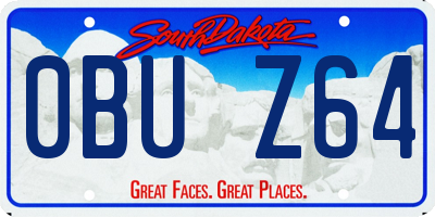 SD license plate 0BUZ64