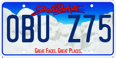 SD license plate 0BUZ75