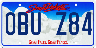 SD license plate 0BUZ84