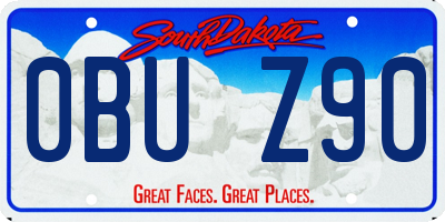 SD license plate 0BUZ90