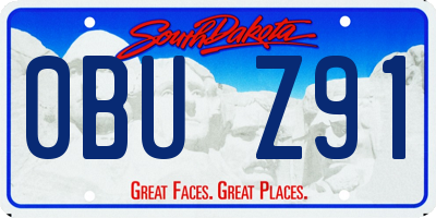 SD license plate 0BUZ91