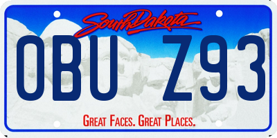 SD license plate 0BUZ93