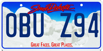 SD license plate 0BUZ94