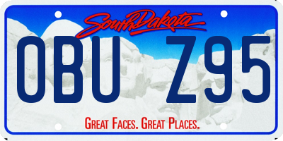 SD license plate 0BUZ95