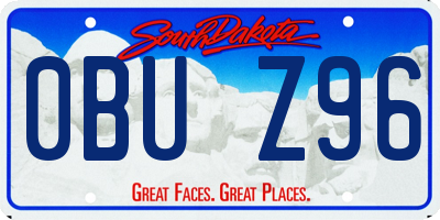 SD license plate 0BUZ96