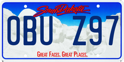 SD license plate 0BUZ97