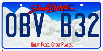 SD license plate 0BVB32