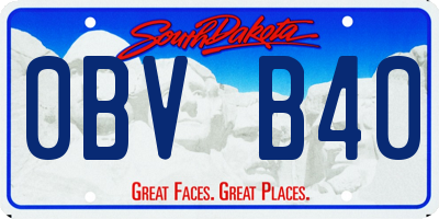 SD license plate 0BVB40